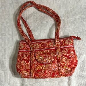 Vibrant Red Paisley Women's Bag